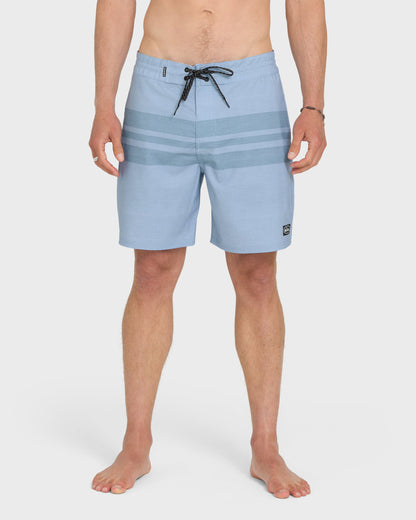 Surfsilk Street Trunk Stripe 18" Boardshorts - Skyway