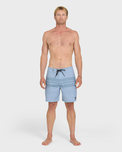 Surfsilk Street Trunk Stripe 18" Boardshorts - Skyway