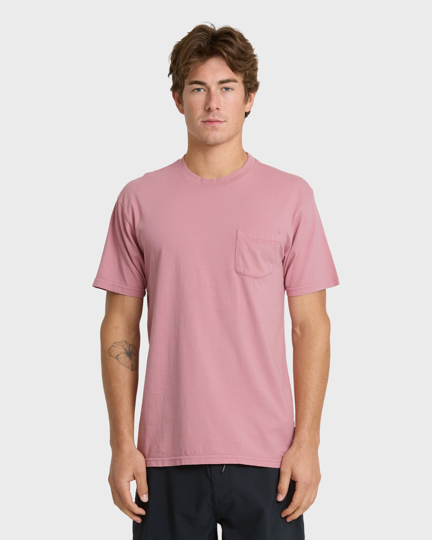 Saltwater Pocket Tee - Dusty Rose