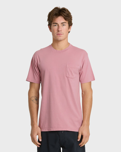 Saltwater Pocket Tee - Dusty Rose