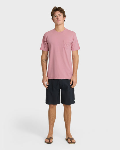 Saltwater Pocket Tee - Dusty Rose