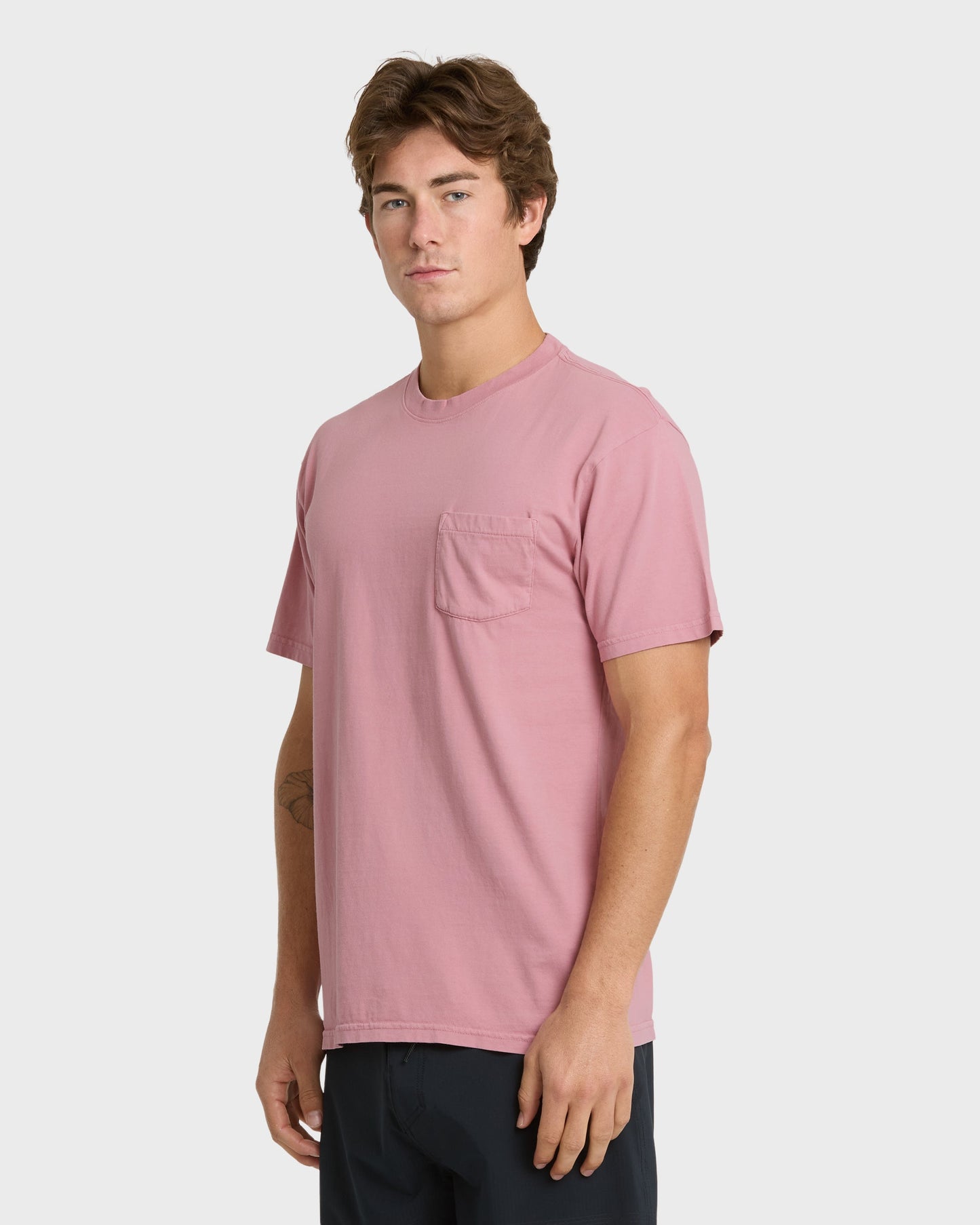 Saltwater Pocket Tee - Dusty Rose