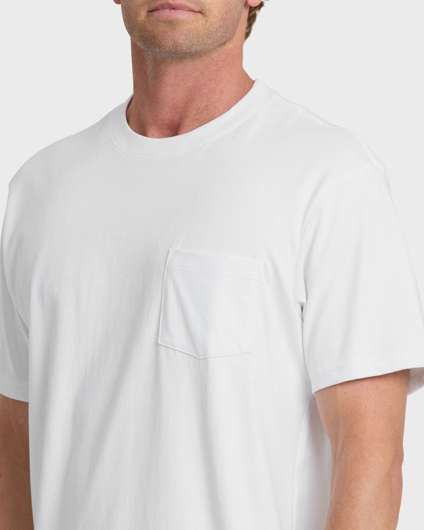 Saltwater Pocket Tee - White