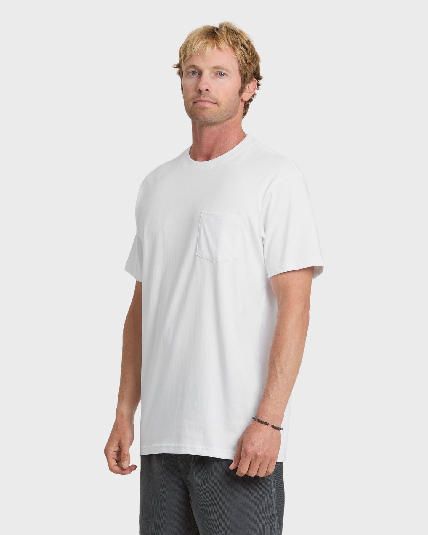 Saltwater Pocket Tee - White