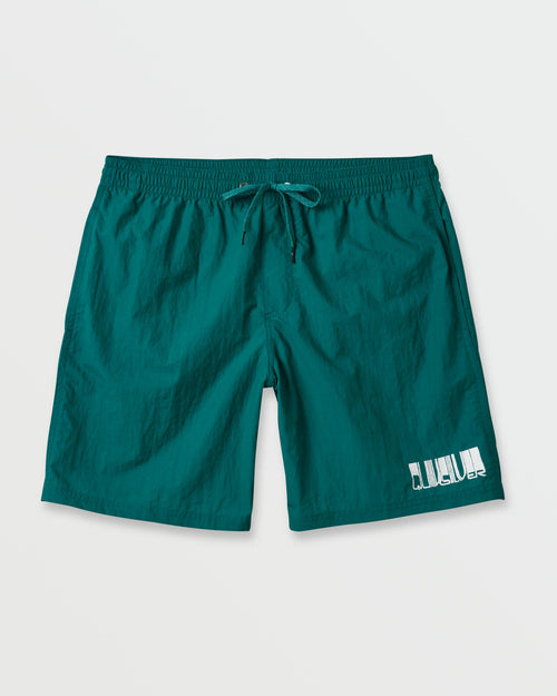 Nylon 18" Swim Trunks - Dk Teal