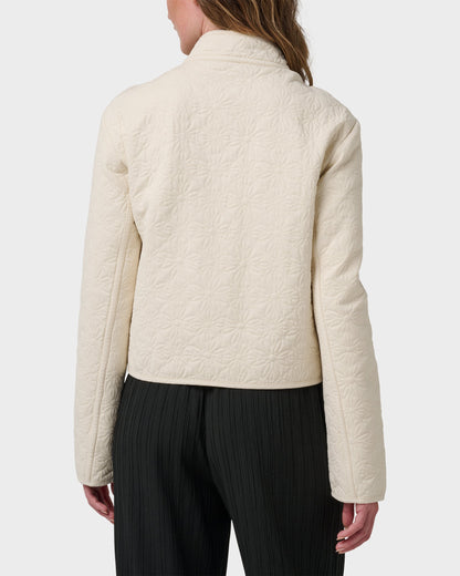 Sundial Hidden Snap Front Quilted Jacket