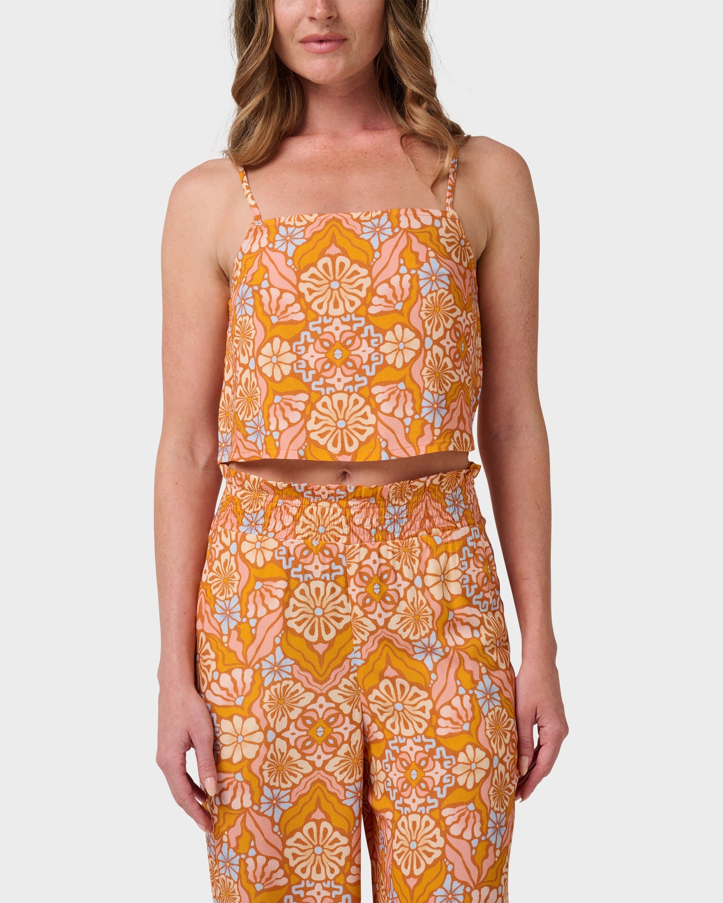 Jessa Sun Blooms Print Cami Top