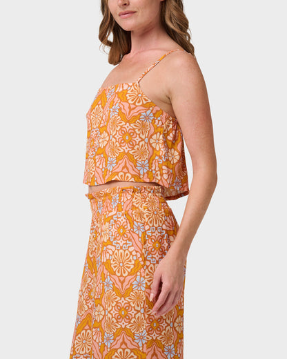 Jessa Sun Blooms Print Cami Top