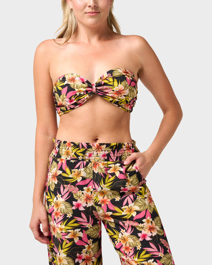 Sunkissed Maui Vacation Print Bandeau Top