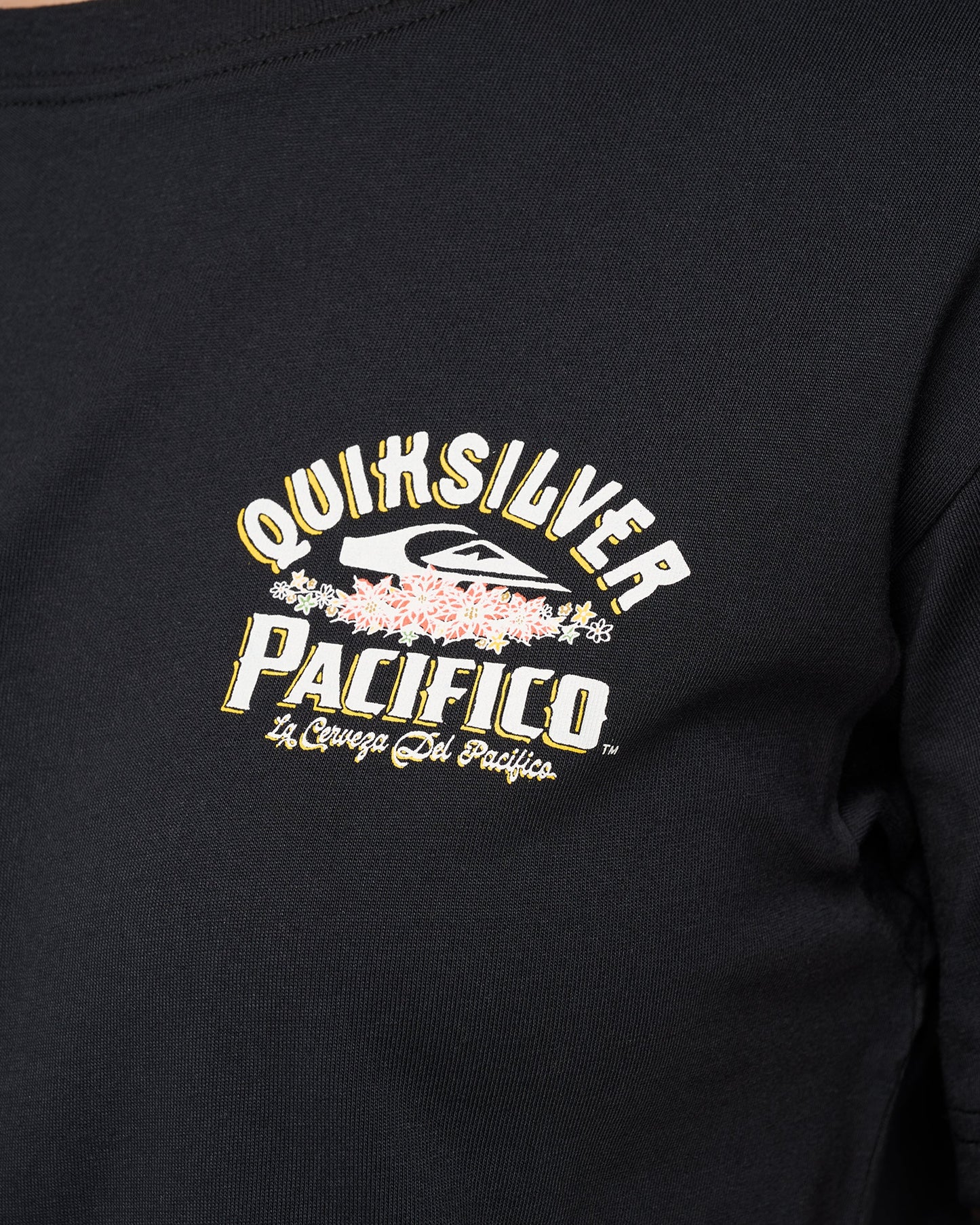 Quiksilver X Pacifico Sign Lock Cropped Boyfriend T-Shirt
