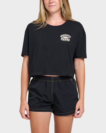 Quiksilver X Pacifico Sign Lock Cropped Boyfriend T-Shirt