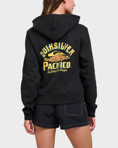 Quiksilver X Pacifico Signage Lockup Runaway Zip Hoodie
