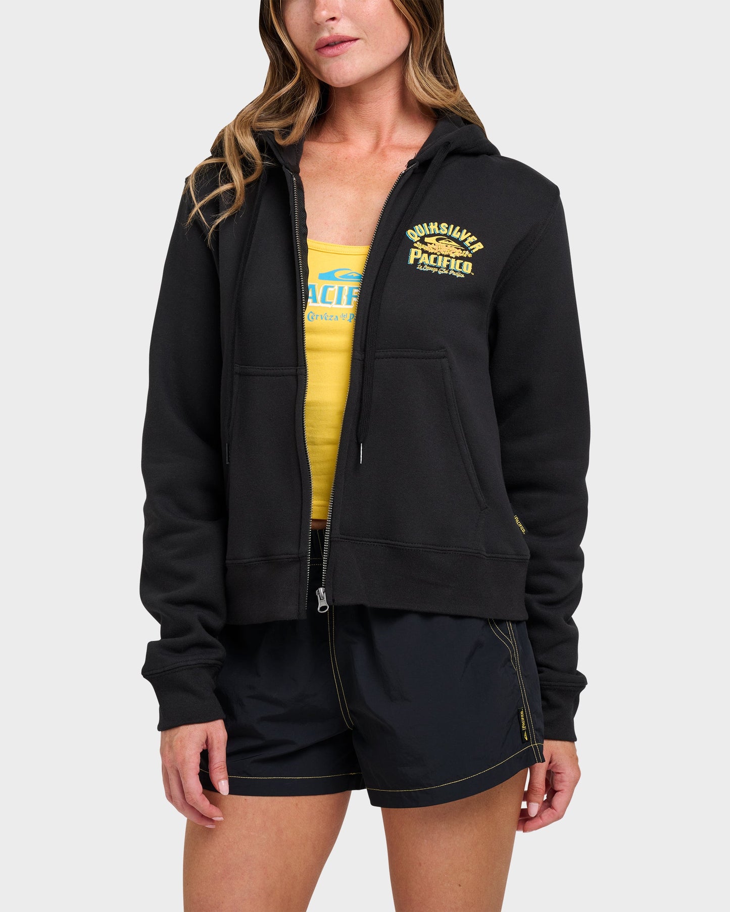 Quiksilver X Pacifico Signage Lockup Runaway Zip Hoodie