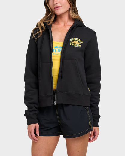 Quiksilver X Pacifico Signage Lockup Runaway Zip Hoodie