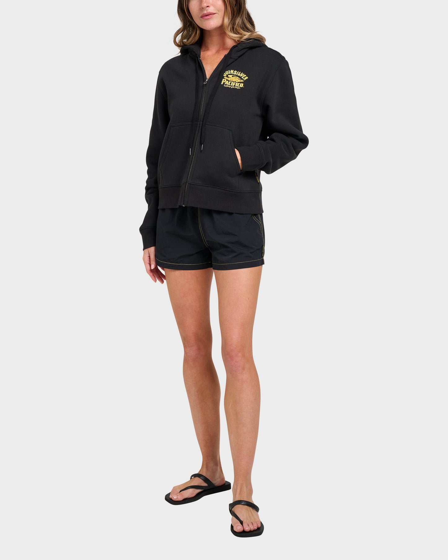 Quiksilver X Pacifico Signage Lockup Runaway Zip Hoodie