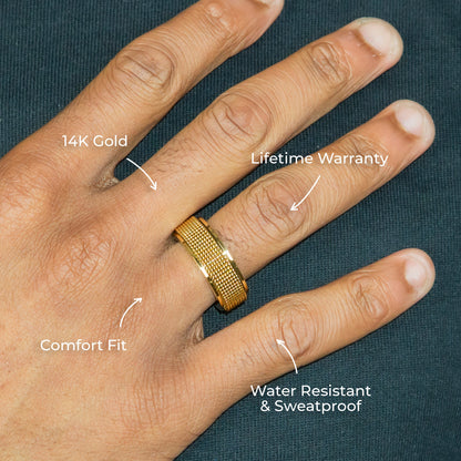 Mens Jewelry - Gold Wedding Band | 8.2 Grams