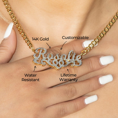 Women Jewelry - Gold Name Necklace | Style # N41