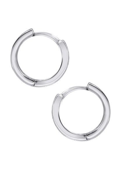 Mens Jewelry - Silver Round Iced Out VVS Stud Earrings for Men | Appx. 1.5 Grams