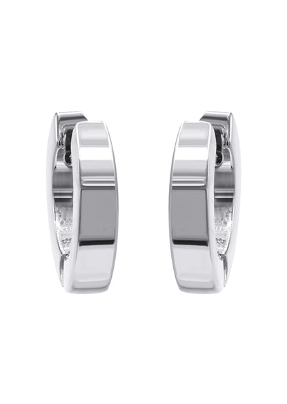 Mens Jewelry - Silver Hoop Earrings for Men | Appx. 3.3 Grams