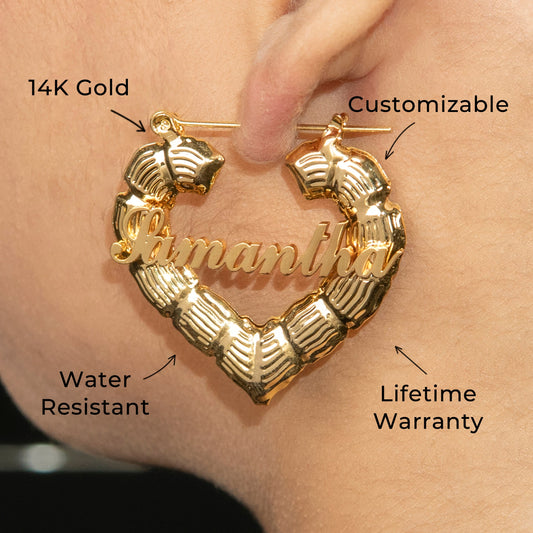 Women Jewelry - 14K Gold Hoop Earrings | Style # E11