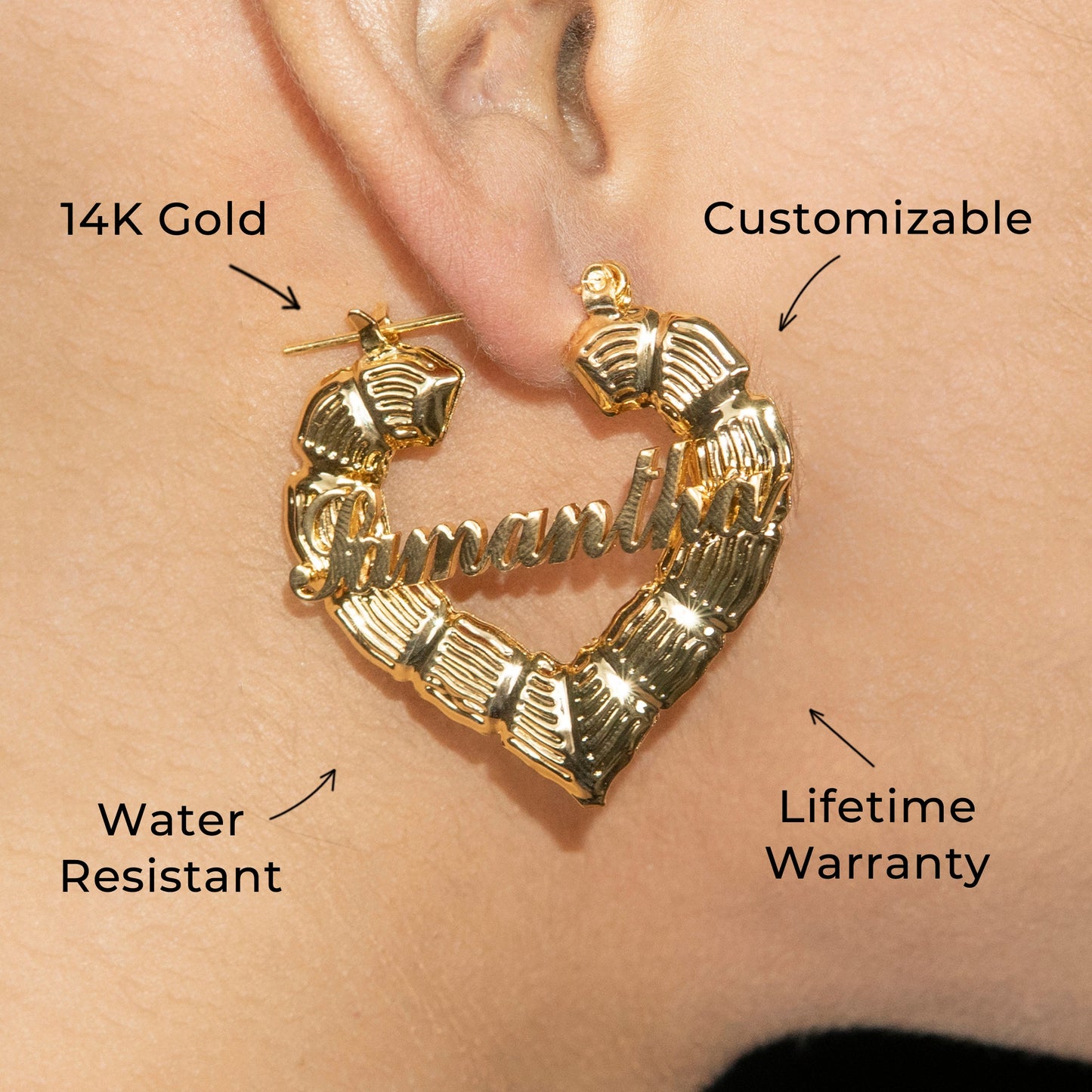 Women Jewelry - 14K Gold Hoop Earrings | Style # E11