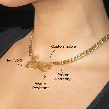 Women Jewelry - Gold Name Necklace | Style # N29