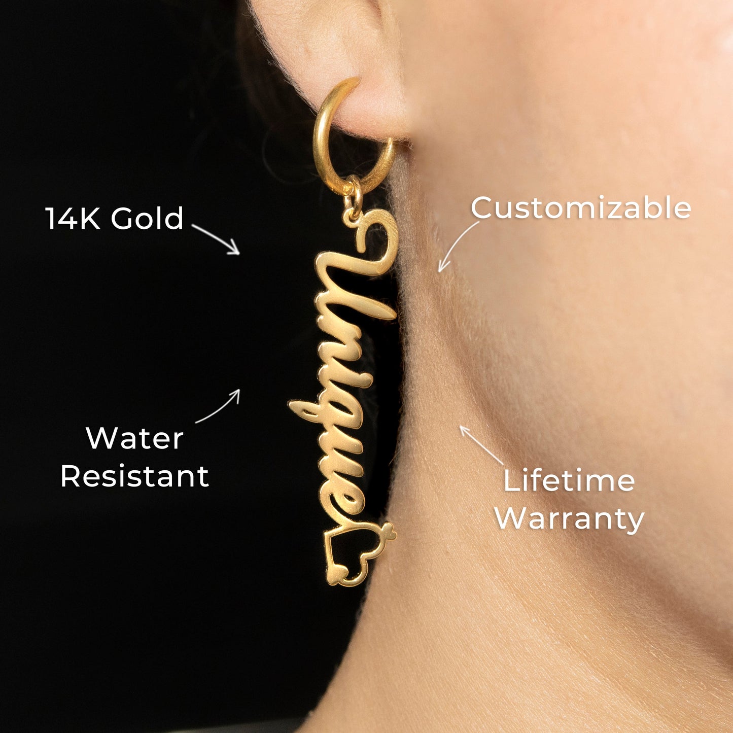 Women Jewelry - 14K Gold Drop Earrings | Style # E16