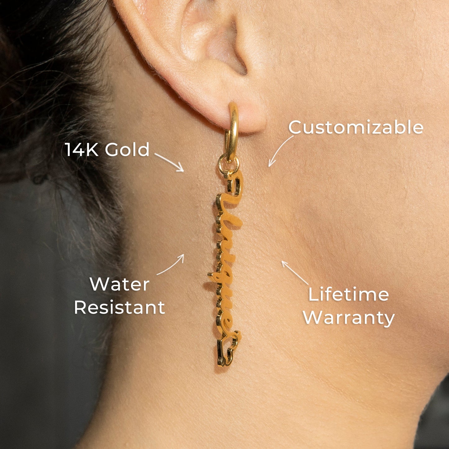 Women Jewelry - 14K Gold Drop Earrings | Style # E16