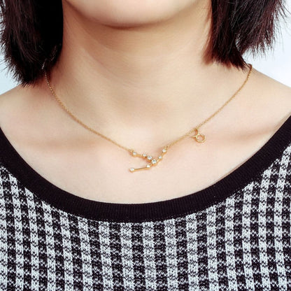 18K Gold Plated Zodiac Constellation Necklace