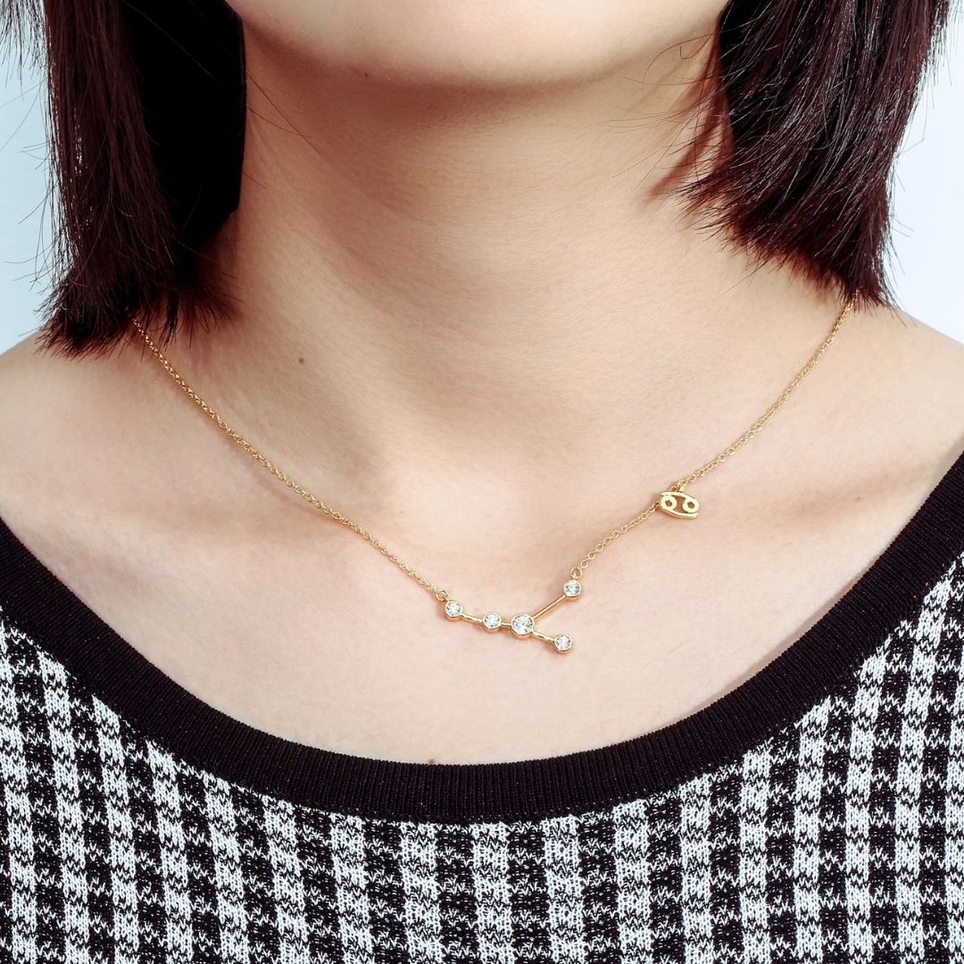 18K Gold Plated Zodiac Constellation Necklace
