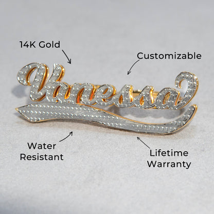 Women Jewelry - Gold Name Ring | Style # R25
