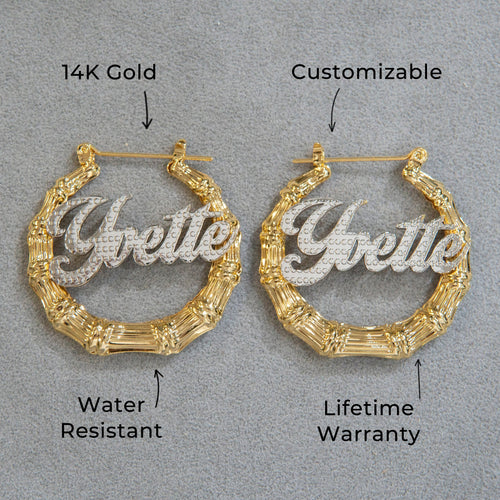 Women Jewelry - 14K Gold Hoop Earrings | Style # E02
