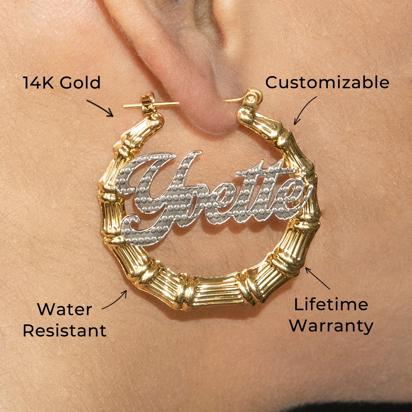 Women Jewelry - 14K Gold Hoop Earrings | Style # E02