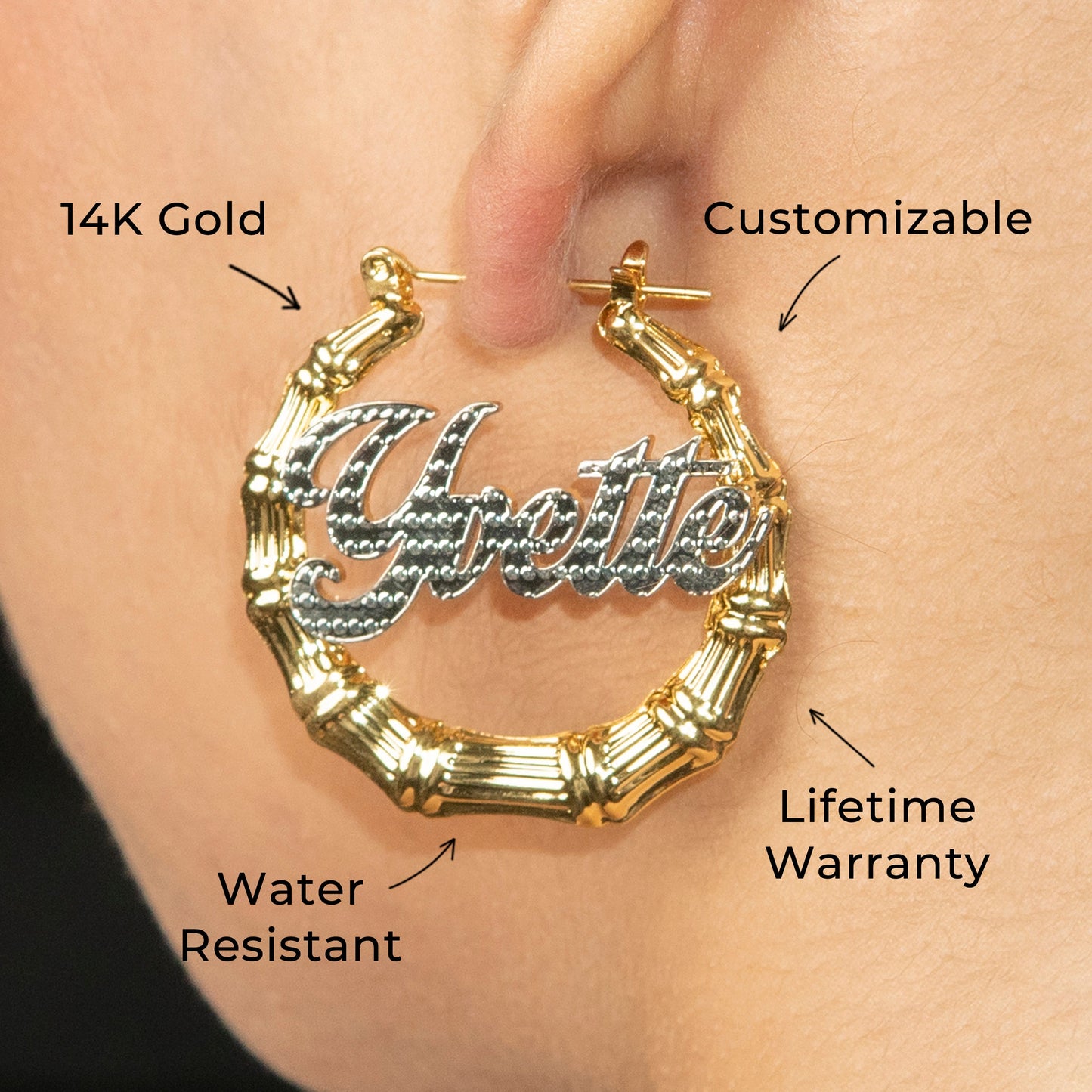 Women Jewelry - 14K Gold Hoop Earrings | Style # E02