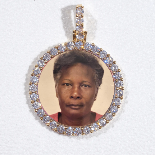 3D CIRCLE CUSTOM PICTURE PENDANT SMALL SIZE