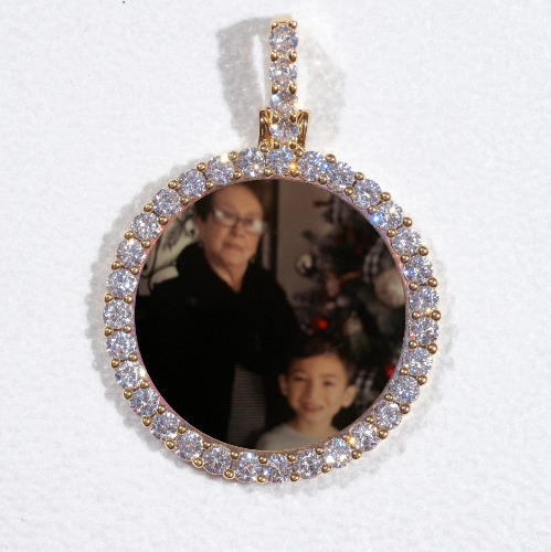3D CIRCLE CUSTOM PICTURE PENDANT SMALL SIZE