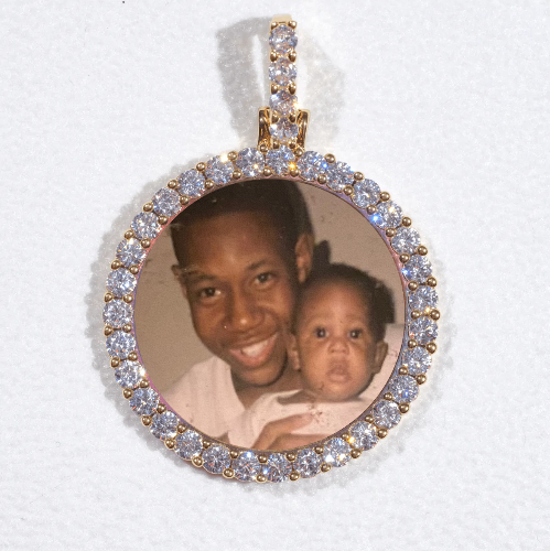 3D CIRCLE CUSTOM PICTURE PENDANT SMALL SIZE