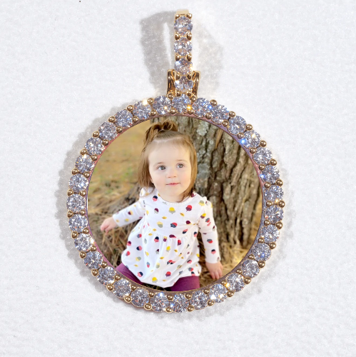 3D CIRCLE CUSTOM PICTURE PENDANT SMALL SIZE