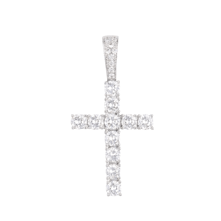 Cross Set in White Gold