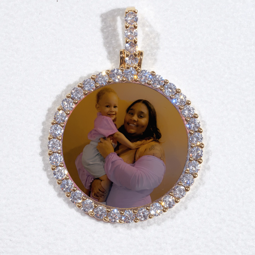 3D CIRCLE CUSTOM PICTURE PENDANT SMALL SIZE