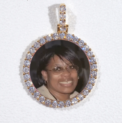 3D CIRCLE CUSTOM PICTURE PENDANT SMALL SIZE