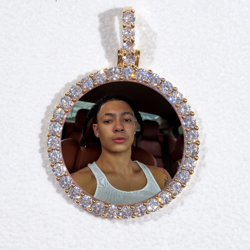 3D CIRCLE CUSTOM PICTURE PENDANT SMALL SIZE