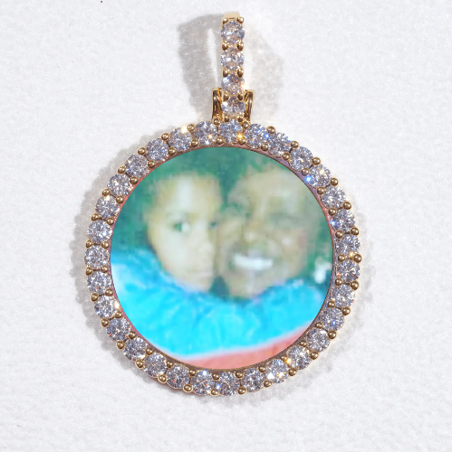3D CIRCLE CUSTOM PICTURE PENDANT SMALL SIZE