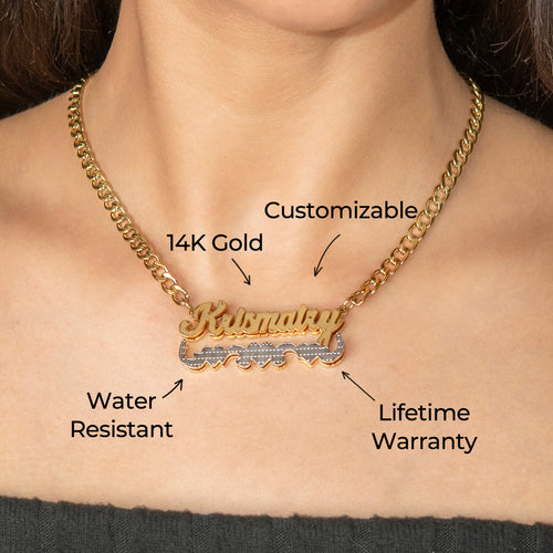 Women Jewelry - Gold Name Necklace | Style # N11