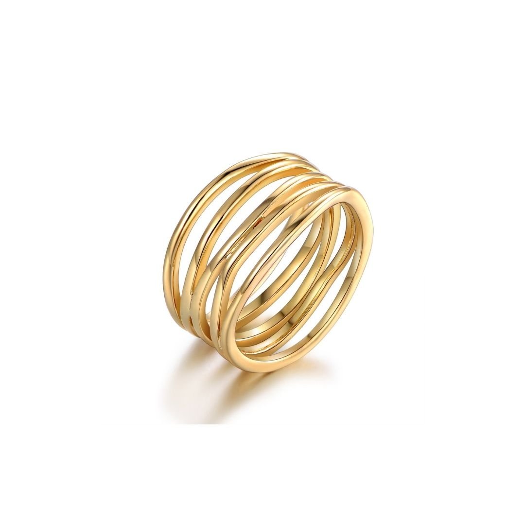 18K Gold Plated Statement Ring
