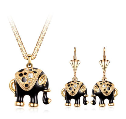 18K Gold Plated Lucky Elephant Set