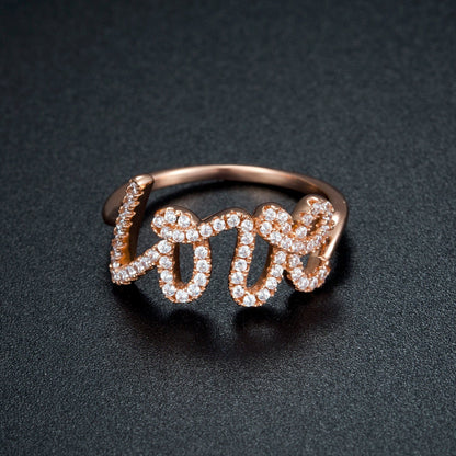 18K Gold Plated "LOVE" Ring