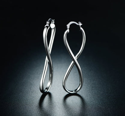 18K Gold Plated Infinity Hoop Earrings