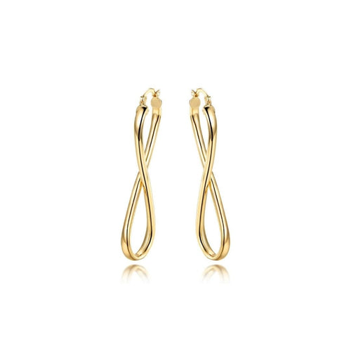 18K Gold Plated Infinity Hoop Earrings