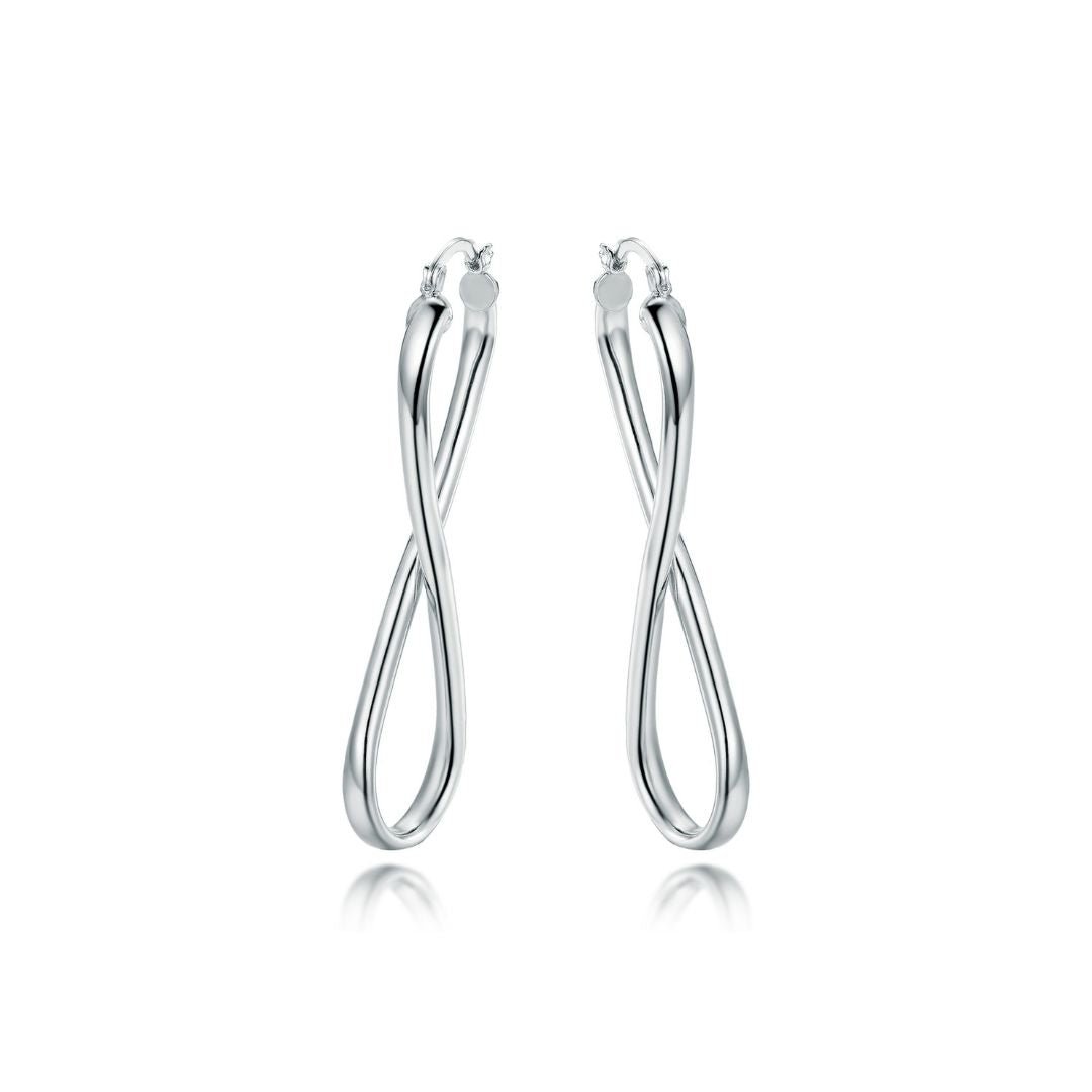 18K Gold Plated Infinity Hoop Earrings